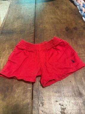 Polo by Ralph Lauren Red Elastic-Waist Kids Shorts